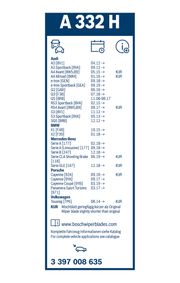 Wischblatt Rear MERCEDES-BENZ B-KLASSE