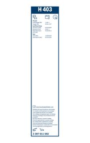 Wischblatt Rear SEAT LEON