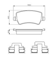Bremsbelagsatz, Scheibenbremse VOLVO XC90