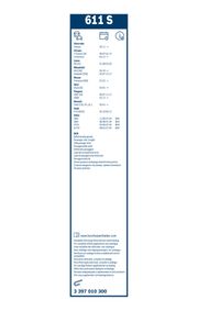 Wischblatt Twin PEUGEOT 607