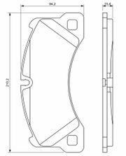 Bremsbelagsatz, Scheibenbremse PORSCHE PANAMERA