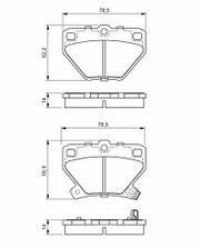 Bremsbelagsatz, Scheibenbremse TOYOTA COROLLA