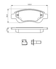 Bremsbelagsatz, Scheibenbremse TOYOTA AYGO