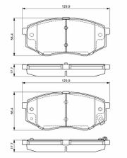 Bremsbelagsatz, Scheibenbremse TOYOTA COROLLA