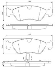 Bremsbelagsatz, Scheibenbremse OPEL VECTRA