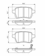 Bremsbelagsatz, Scheibenbremse FIAT 500L