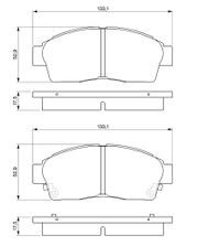 Bremsbelagsatz, Scheibenbremse TOYOTA CAMRY