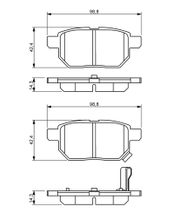 Bremsbelagsatz, Scheibenbremse TOYOTA AURIS