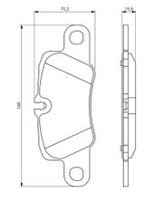 Bremsbelagsatz, Scheibenbremse PORSCHE 911