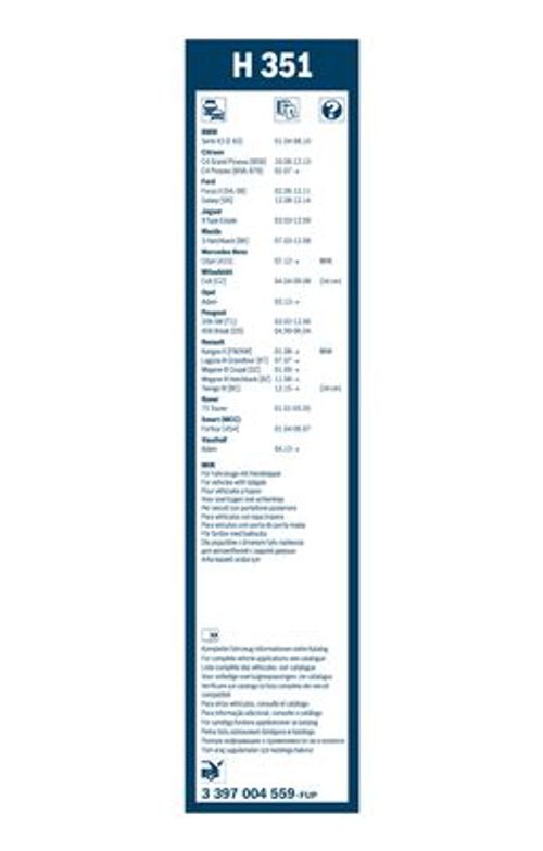 Produktbild für Wischblatt Rear