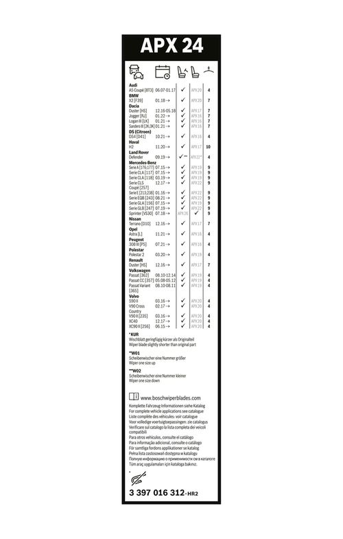 Produktbild für Wischblatt