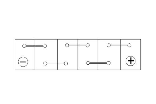 Produktbild für Starterbatterie S5A AGM, 12 V, 70 Ah, 760 A