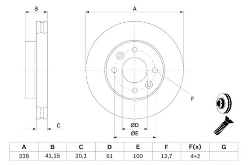 Produktbild für Bremsscheibe