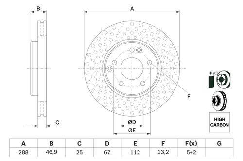 Produktbild für Bremsscheibe