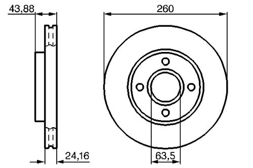 Produktbild für Bremsscheibe