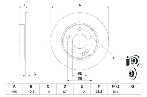 Produktbild für Bremsscheibe