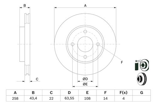 Produktbild für Bremsscheibe