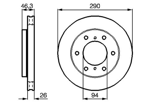 Produktbild für Bremsscheibe