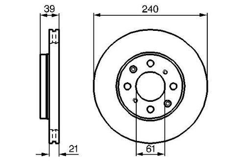 Produktbild für Bremsscheibe