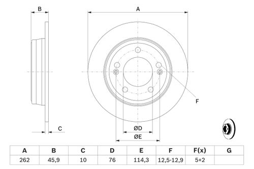 Produktbild für Bremsscheibe