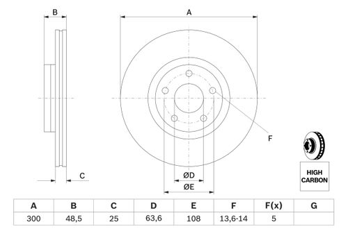 Produktbild für Bremsscheibe