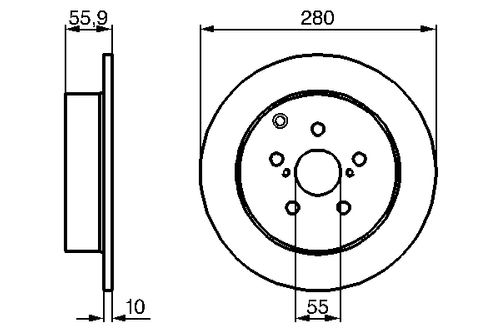 Produktbild für Bremsscheibe