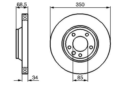 Produktbild für Bremsscheibe