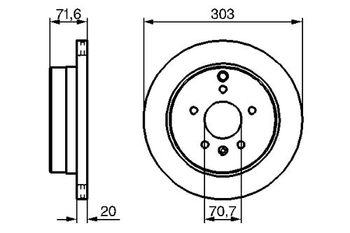 Produktbild für Bremsscheibe