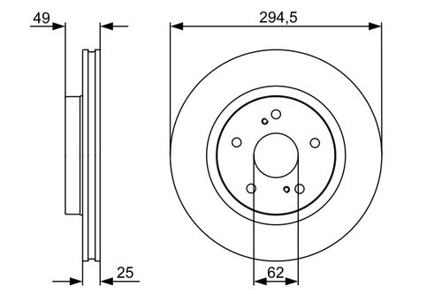Produktbild für Bremsscheibe