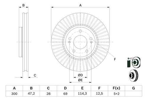 Produktbild für Bremsscheibe