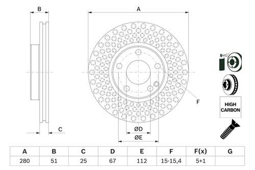 Produktbild für Bremsscheibe
