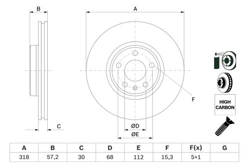 Produktbild für Bremsscheibe