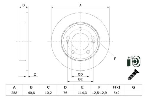 Produktbild für Bremsscheibe