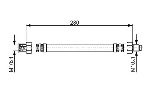 Produktbild für Bremsschlauch