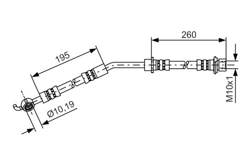 Produktbild für Bremsschlauch
