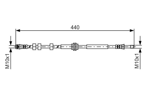 Produktbild für Bremsschlauch