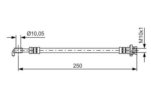 Produktbild für Bremsschlauch