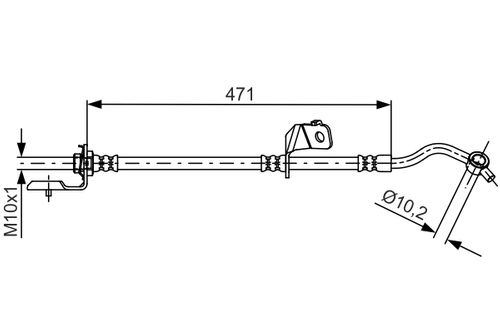 Produktbild für Bremsschlauch