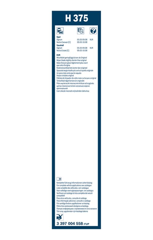 Produktbild für Wischblatt Rear