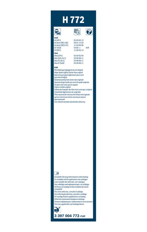Produktbild für Wischblatt Rear