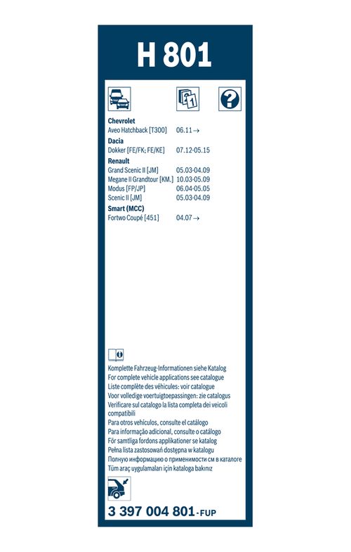Produktbild für Wischblatt Rear