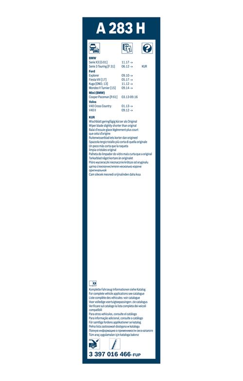 Produktbild für Wischblatt Rear