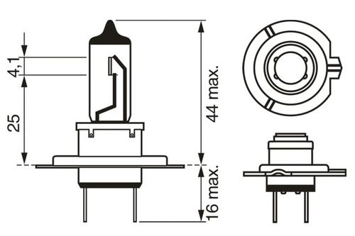 Produktbild für Glühlampe, Hauptscheinwerfer