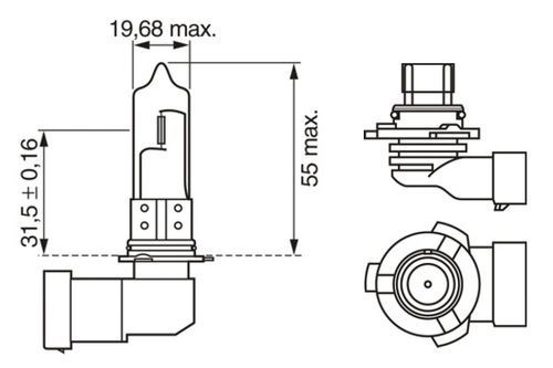 Produktbild für Glühlampe, Hauptscheinwerfer