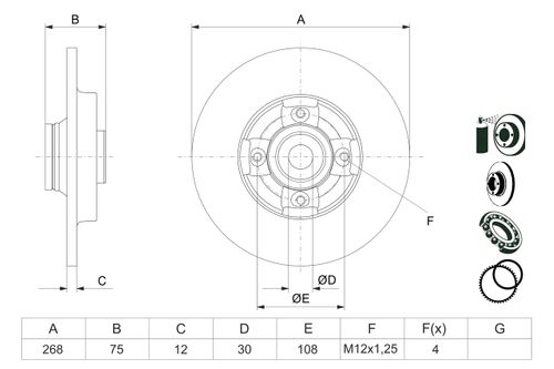 Produktbild für Bremsscheibe