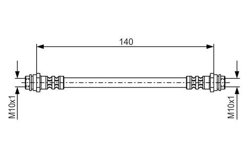 Produktbild für Bremsschlauch