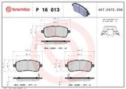 Bremsbelagsatz, Scheibenbremse BREMBO XTRA LINE DAIHATSU MATERIA