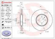 Bremsscheibe COATED DISC LINE VW UP