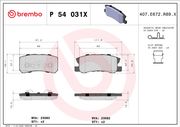 Bremsbelagsatz, Scheibenbremse MITSUBISHI GRANDIS