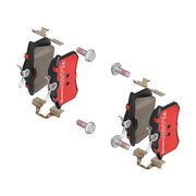 Bremsbelagsatz, Scheibenbremse BREMBO XTRA LINE VW LUPO